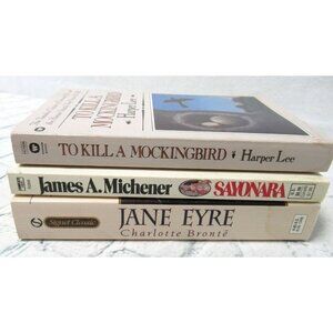 Paperback Lot Of (3) Classics - Bronte, Lee, Michener Good Condition
